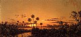 Martin Johnson Heade Florida River Scene, Early Evening, After Sunset painting